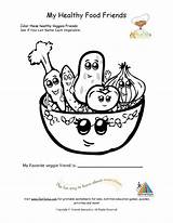 Coloring Healthy Pages Nutrition Kids Printable Children Food Foods Young Sheet Sheets Month Color Fruit Eating Health Vegetables Bowl Habits sketch template