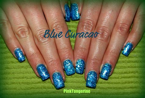 blue curacao uv gel nails gel nails uv gel