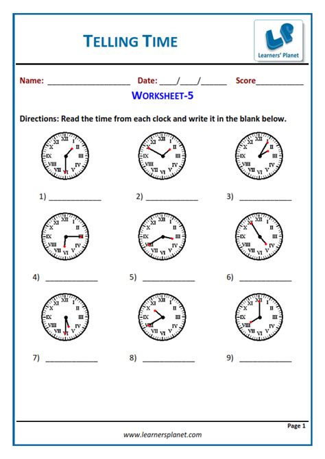 fourth grade math time worksheets for grade 4