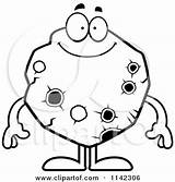 Asteroid Clipart Smiling Cartoon Cory Thoman Outlined Coloring Vector Surprised Depressed Holding Sign 2021 Clipartof sketch template
