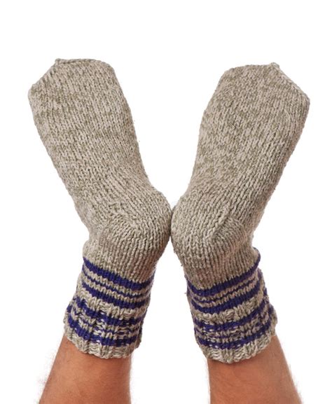 warme gebreide sokken stock afbeelding image  kaukasisch