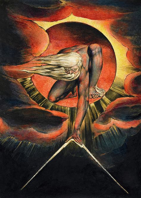The Ancient Of Days 1827 Painting By William Blake Fine Art America