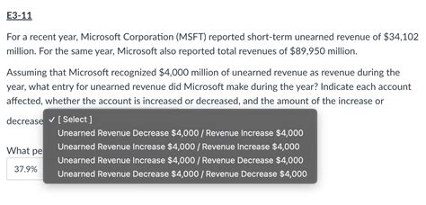 solved    year microsoft corporation msft cheggcom