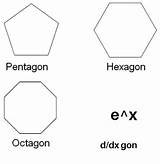 Hexagon Pentagon sketch template