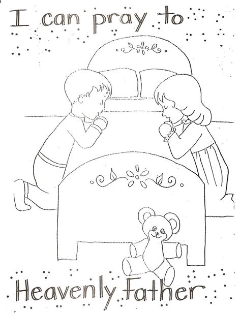family prayer coloring page sketch coloring page