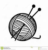 Yarn Clipart Knitting Needles Wool Clip Ball Royalty Stock Illustration Cliparts Drawing Vector Collection Clipground Illustrations Vectors Knit Depositphotos Clipartmag sketch template