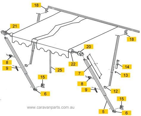 carefree awning parts breakdown awning bhw