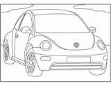 Coloring Volkswagen Pages Print sketch template
