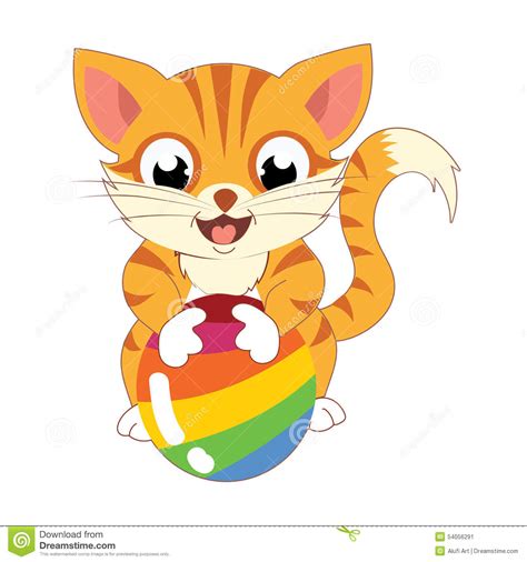 cat playing clipart   cliparts  images  clipground