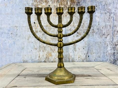 judaica menorah  brass catawiki