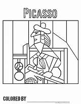 Picasso Coloriage Colorir Cubistas Cubismo Handouts Cubism Pintores Malvorlagen Desenhos Cubist œuvres Nombreuses Dibujo Boyama Maternelle Azcoloring Aulas Visitar Kunstwerken sketch template