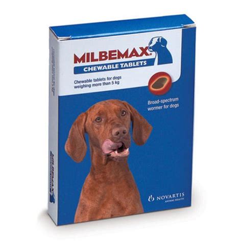 milbemax dog dewormer chewable tablets large single pet