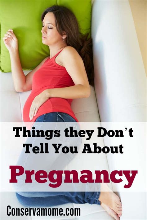 conservamom things they don t tell you about pregnancy conservamom