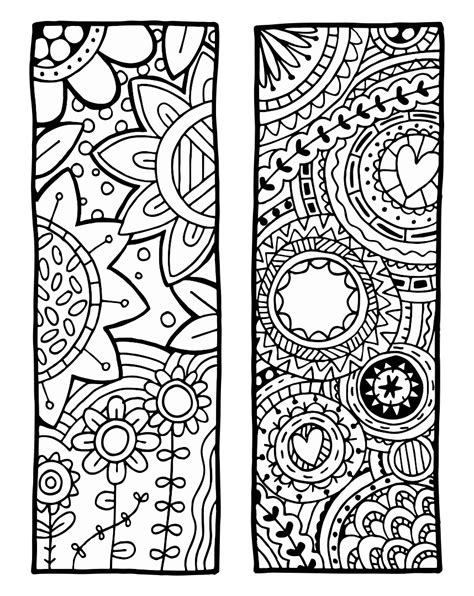 printable coloring bookmark printable word searches