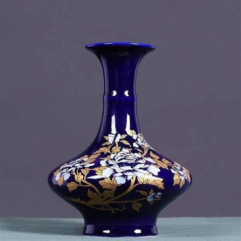 classical chinese style colored glaze lotus black ceramic