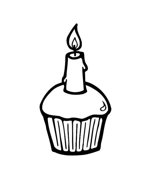 simple birthday cake coloring pages netart