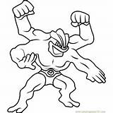 Machamp Coloringpages101 sketch template