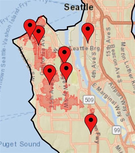 power outage knocks  power     west seattle