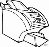 Printer Coloring Pages Computer Color Office Electronic Canon Big Drawing Hp Print sketch template