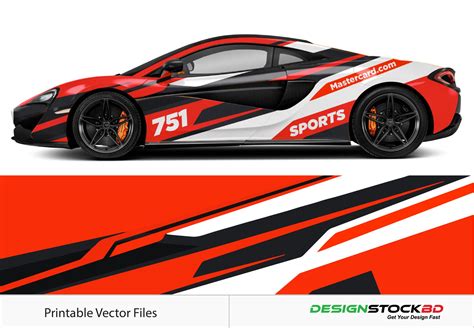 racing car wrap design sports car wrap design vehicle wrap design designstockbdcom