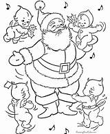Coloring Pages Santa Christmas Claus Printing Help sketch template