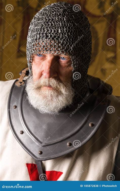 face   medieval knight stock photo image  battle