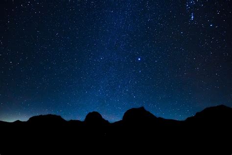 starry sky star mountains long  photo  pixabay