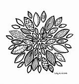 Zentangle Coloring Pages Children Simple Kids Print sketch template