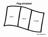 Ireland Flag Coloring Irish Pages Patrick Sheets Colormegood sketch template