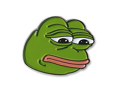 Sad Pepe Frog Lapel Pin In Pins And Badges From Home And Garden On