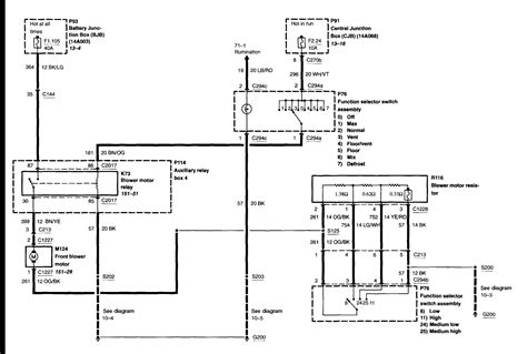 qa ford   blower motor resistor wiring diagram