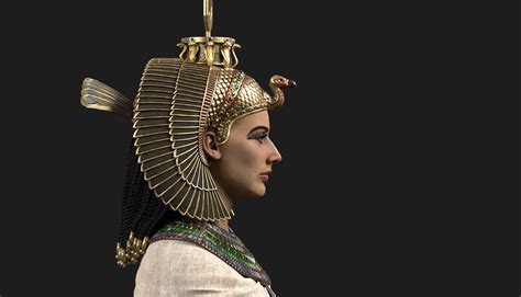 pharaoh and egyptian queen 3d model 159 ma max free3d