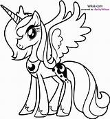 Coloring Luna Princess Pages Pony Little Popular sketch template