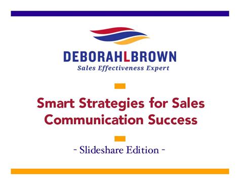 smart strategies  sales communication successpdf