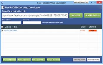 Free Facebook Video Download screenshot #1