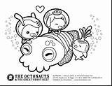 Octonauts Octonautas Colorir Gup Recortar Kratt Aventuras Pegar Amigazazo Discovery Cuttlefish Colouring sketch template