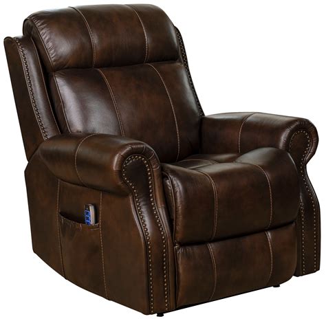 barcalounger langston leather power recliner lift chair lift  massage chairs