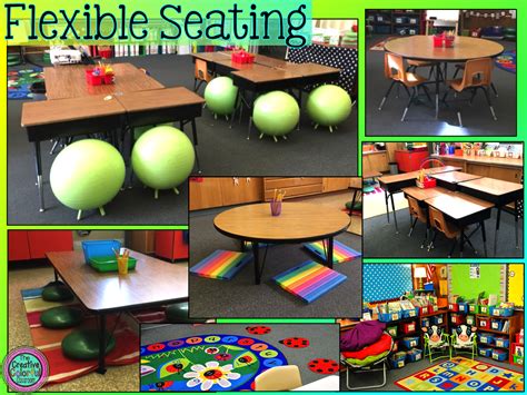 creative colorful classroom flexible seating