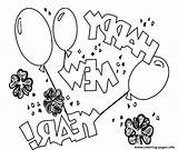 Coloring Eve Pages Year Years Balloons Three Celebrate Printable Colouring Library Color Comments sketch template