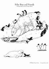 Orso Polare Oso Polar Suoi Amigos Kleurplaat Vrienden Stampare Educolor Scarica sketch template