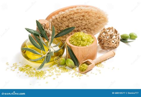 close   olive spa setting stock image image  branch massage