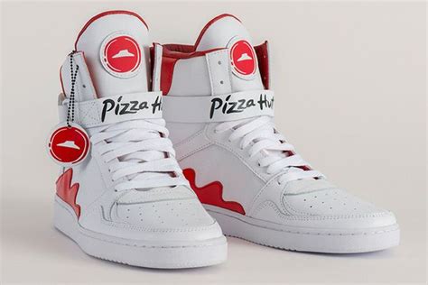 pizza hut unveils bizarre pie tops shoes that let you order takeaway at the tap of a foot