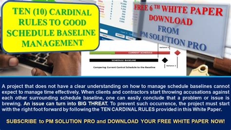 free white paper no 6 ten cardinal rules to good
