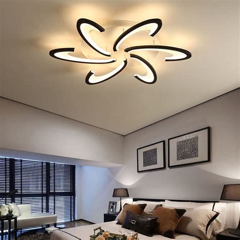 modern windmill shape acrylic led ceiling light fixture minimalis flush