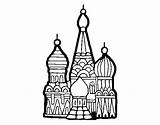 Cathedral Coloring Pages Getdrawings Saint Drawing Color Getcolorings Basil sketch template