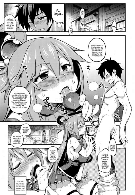 aqua and kazuma satou sex porn comics