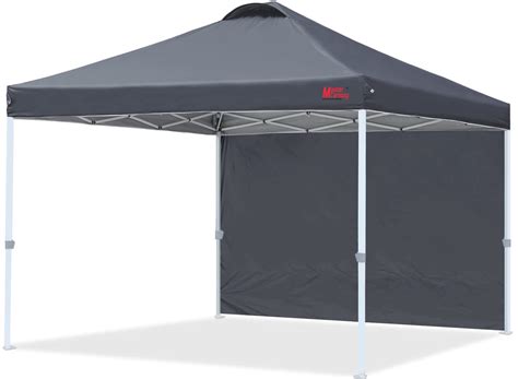 mastercanopy durable ez pop  canopy tent   sidewall  ft dark gray  ft dark gray