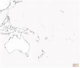 Oceania Cartina Stampare Facili sketch template