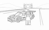 Lego Coloring Pages Car Race Cars Kids City Police Printable sketch template