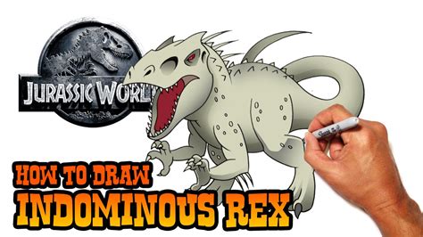 Indominus Rex Drawing Step By Step Easy Drawing Tips Bizimtube